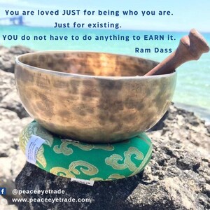Singing Bowl for Sound Therapy-Handmade Singing bowl-Heal Your 7 Chakras-Meditation-Yoga Relaxation-Gift for Her-Gift for Him-Free Shipping