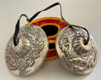 Cymbals-Tingsha bells-Meditation-Yoga Relaxation-Chakras Reiki-Positive Energy-Sound Vibration-Gift for Her Him-Free Shipping