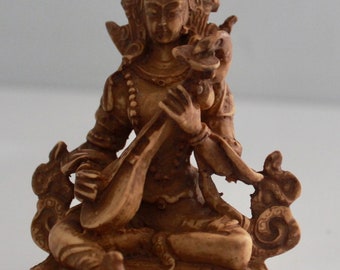 Saraswati-Bogini-Posąg z żywicy-Mądrość-Muzyka-Wiedza-Uważność Prezenty