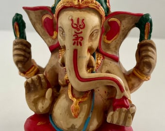 Żywiczna figura Ganesha: Bóg mądrości i nowych początków