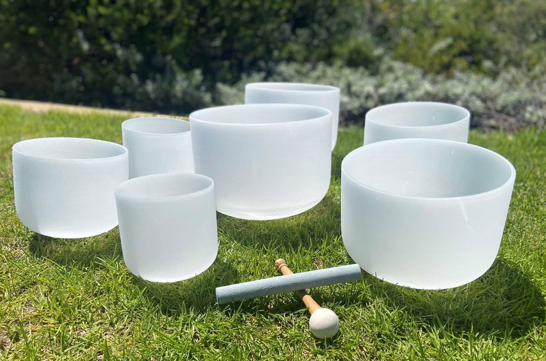 Crystal Singing Bowls 432 Hz: 7 Chakra Set With Carry Bags - Etsy Australia