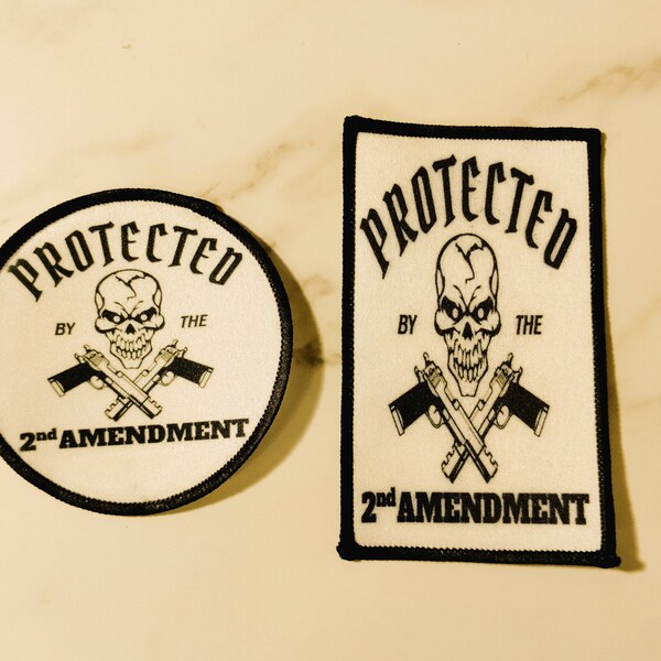 Protected by the 2nd Amendment Skull Patch