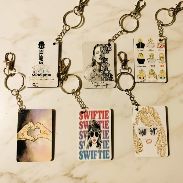 Taylor's Version Keychains | Pop Star Key Chains | Pop Culture Key Chains | Retro Keychains