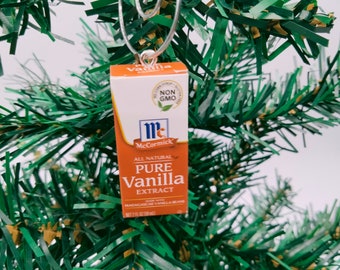 Pure Vanilla Extract Hanging Ornament | Christmas Ornament| White Elephant Gift | Gag gift