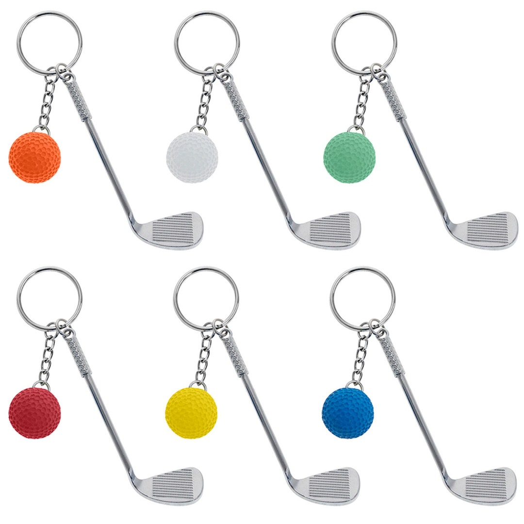 Golf Keychain Club and Ball Keyring Golf Bag Charm - Etsy