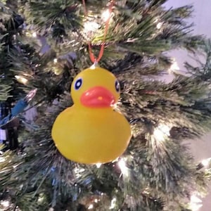 Rubber Duck Duckie Christmas Ornament