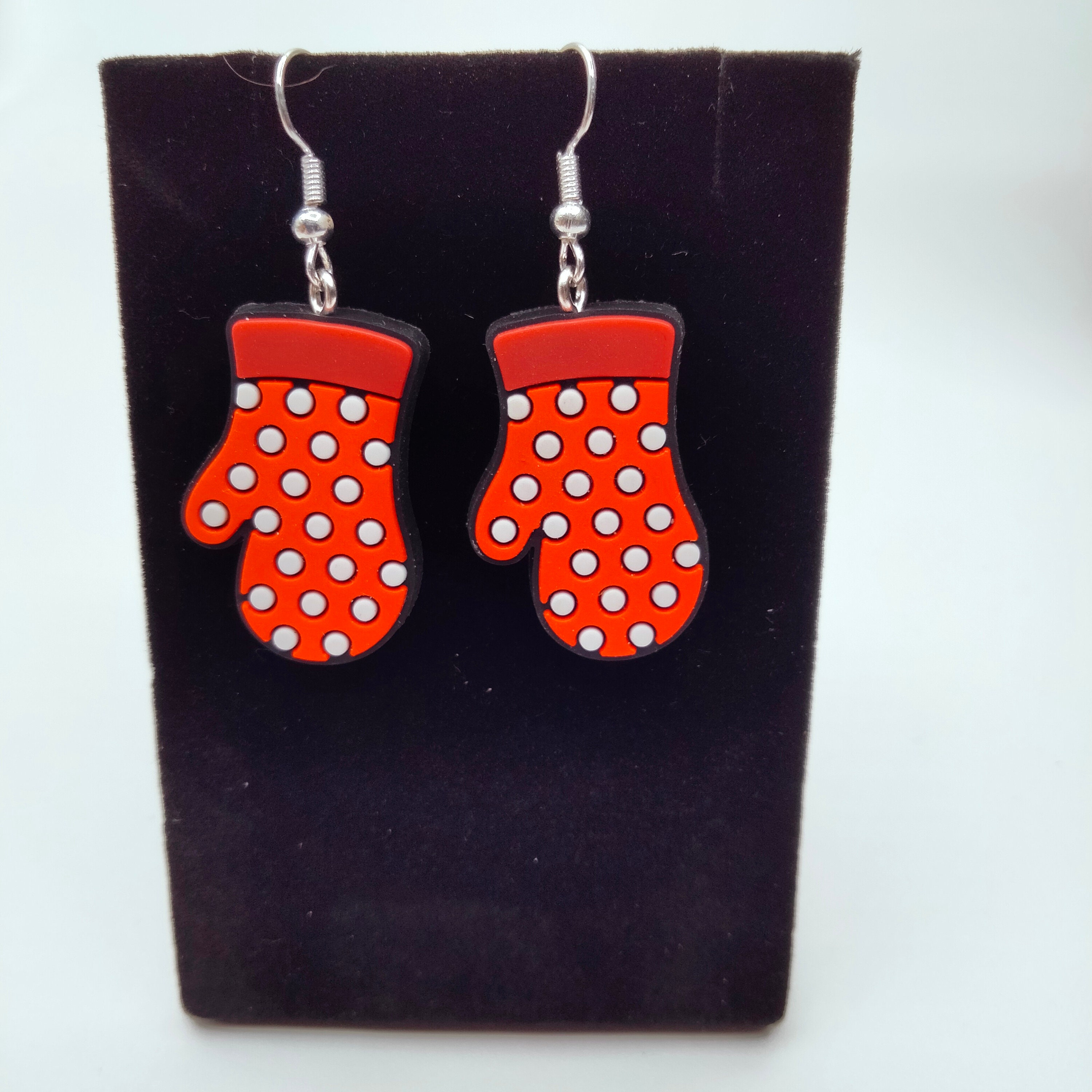 Oven Mitt Necklace and Earring Set Etsy UK