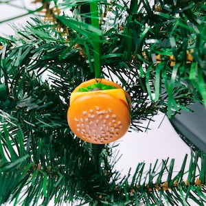 Hamburger, Cheese Burger  Hanging Ornament | Christmas Ornament