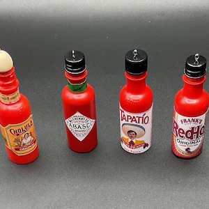 Hot Sauce Ornament | Tapatio | Red Hot | Tabasco | Cholula Ornament | Choose Your Flavor
