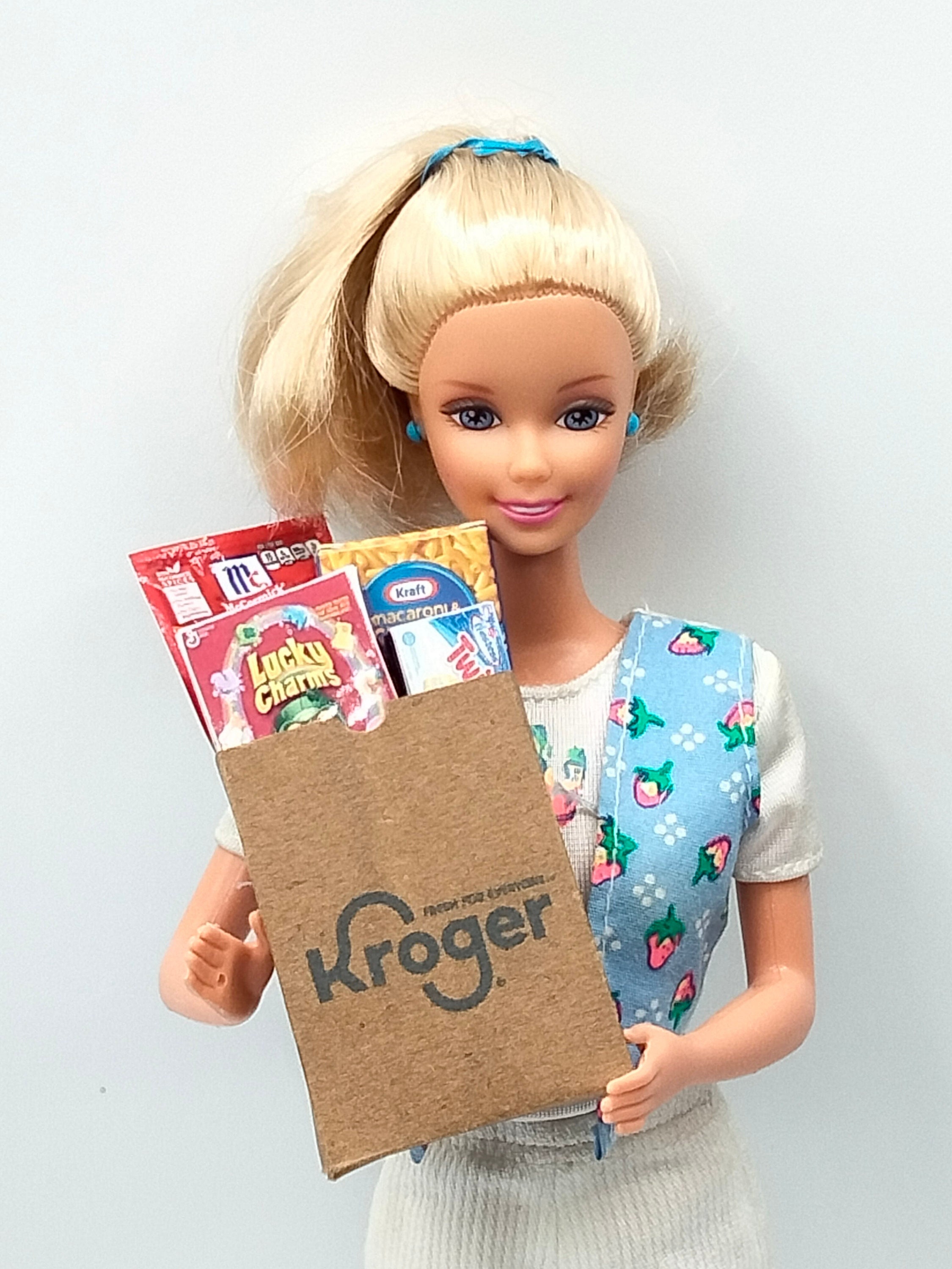 Novo 2 peças acessórios de roupas boneca Barbie de qualidade blyte