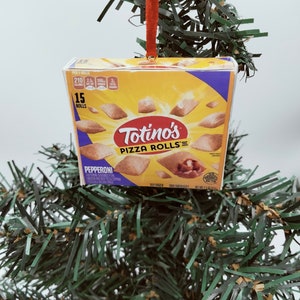 Pizza Rolls Hanging Ornament | Christmas Ornament | White Elephant Gift | Gag gift | Vintage Box