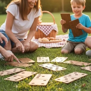 Giant Wooden Dominoes – Premium Outdoor Garden Game, Handmade in the UK