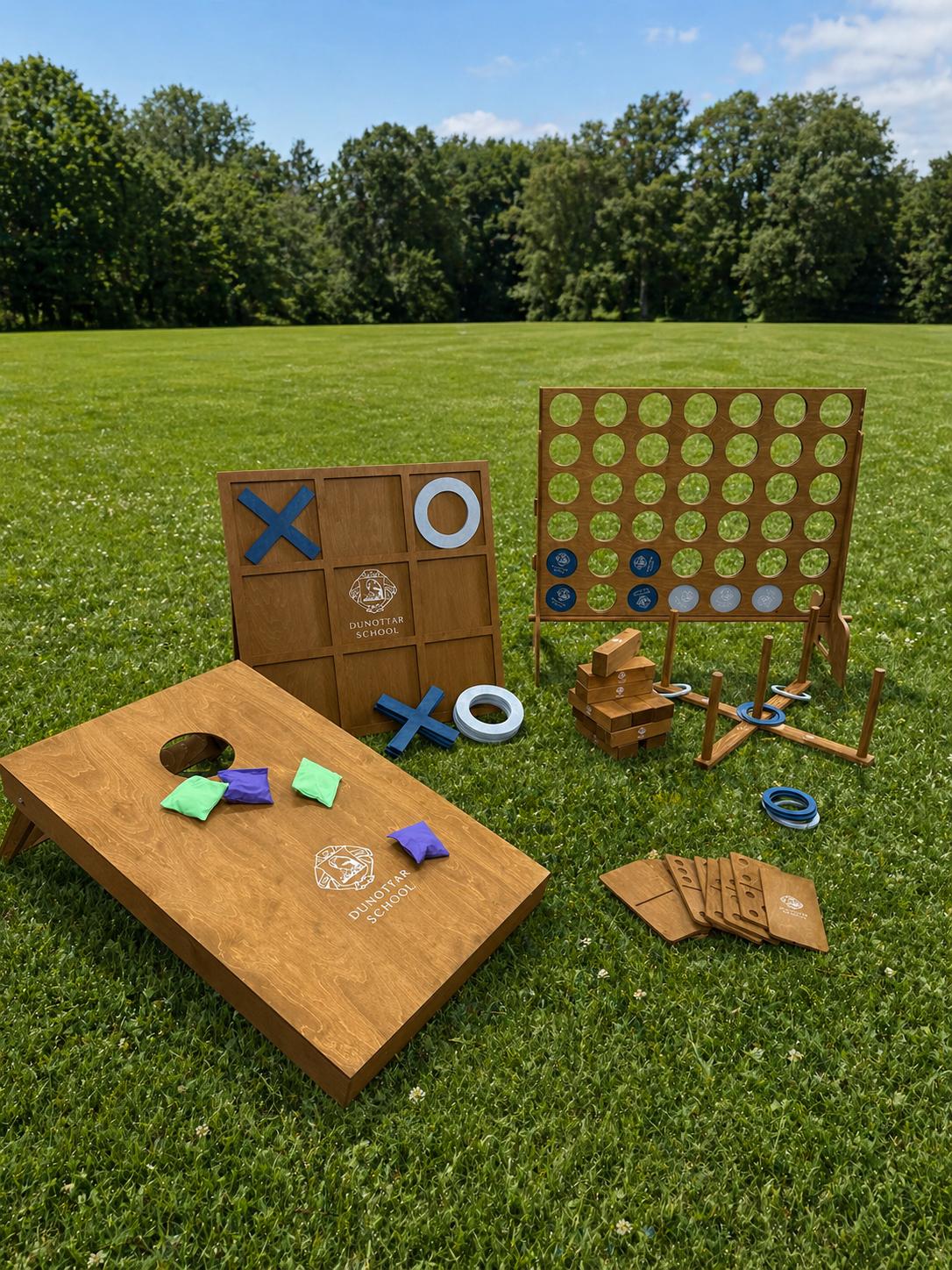 Full Set of 6 Giant Wooden Garden Games, Event Games - Etsy UK