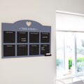 Personalised Weekly Planner Chalkboard (57 x 41cm), Planner for Kitchen, Office Blackboard Week Planner, Kitchen Chalkboard