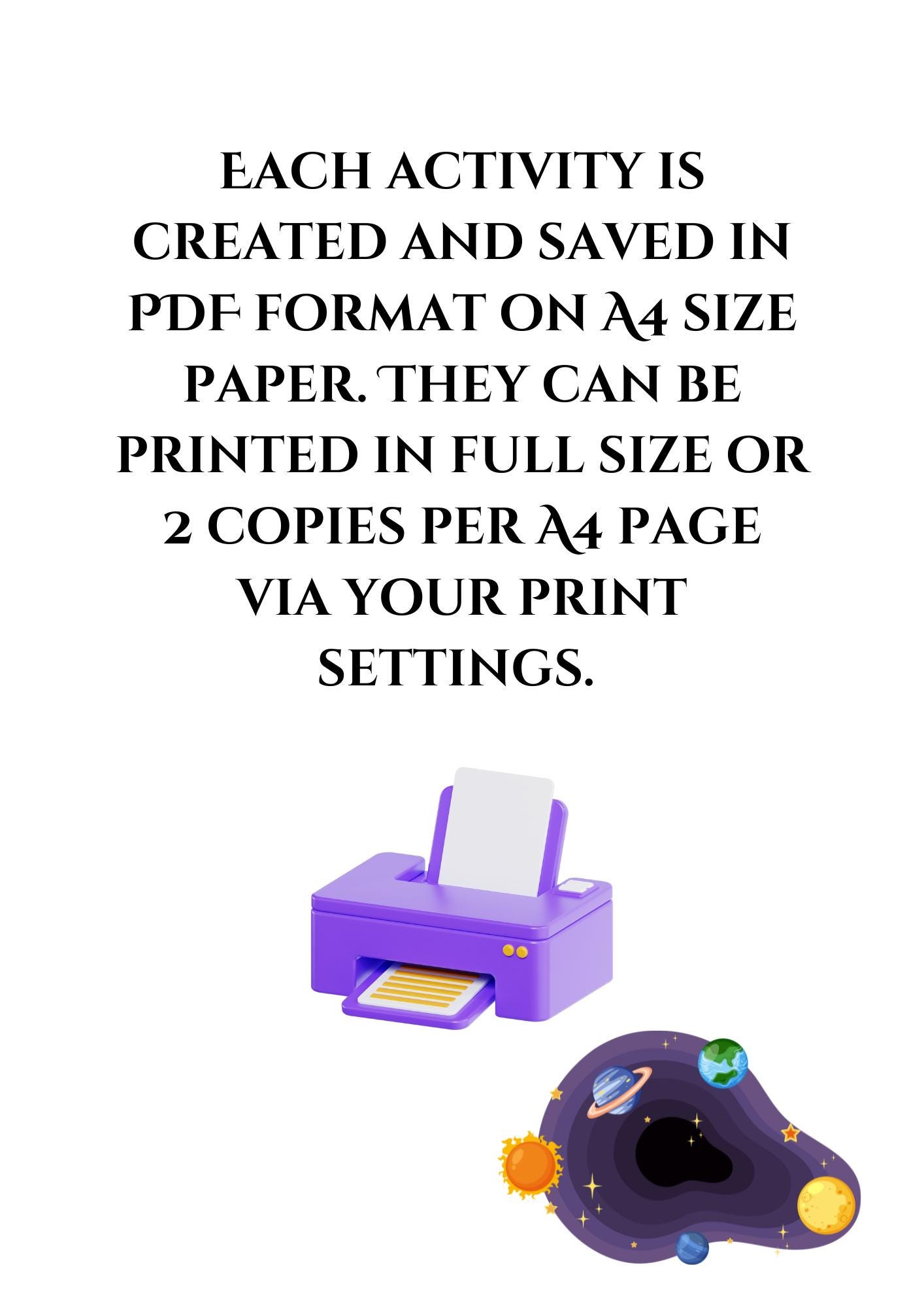 Solar System Printable Activity Pack for Kids – Fun & Educational Space ...