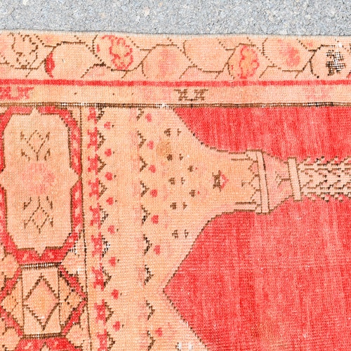 Handmade rug, Bohemian decor, Turkish rug, Vintage rug, Small size rug, 2.3 x 4.8 Ft Doormat, Bathmat, Boho decor, Organic wool rug, RRA0761 shops