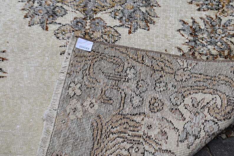Ethnic rug Oriental rug 4 x 7 Ft Home decor rug Natural vintage rug Oushak rug Turkish rug Bohemian area rug Aztec carpet RR1815