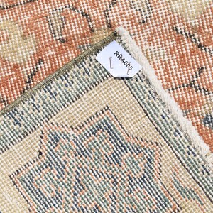 Large rug, Vintage rug, 5.3 x 9.1 Ft Handmade Rug, Art deco rug, Organic wool rug, Oushak rug, Saloon rug, Diningroom rug, Carpet RRA0605 image 9