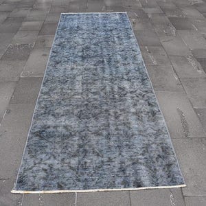 Tappeto turco, tappeto vintage, tappeto da corridoio, tappeto herki fatto a mano da 3,3 x 9,7 piedi, tappeto Oushak, arredamento per soggiorno, tappeto orientale, arredamento boho, RR4454