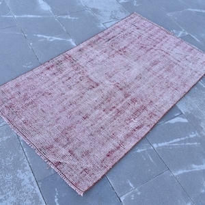 Small area rug, Vintage rug, Nursery rug, Turkish rug, Oushak rug, Wool rug, Oriental rug, Boho rug, 2.6 x 4.6 Ft Old rug, Carpet RR4286