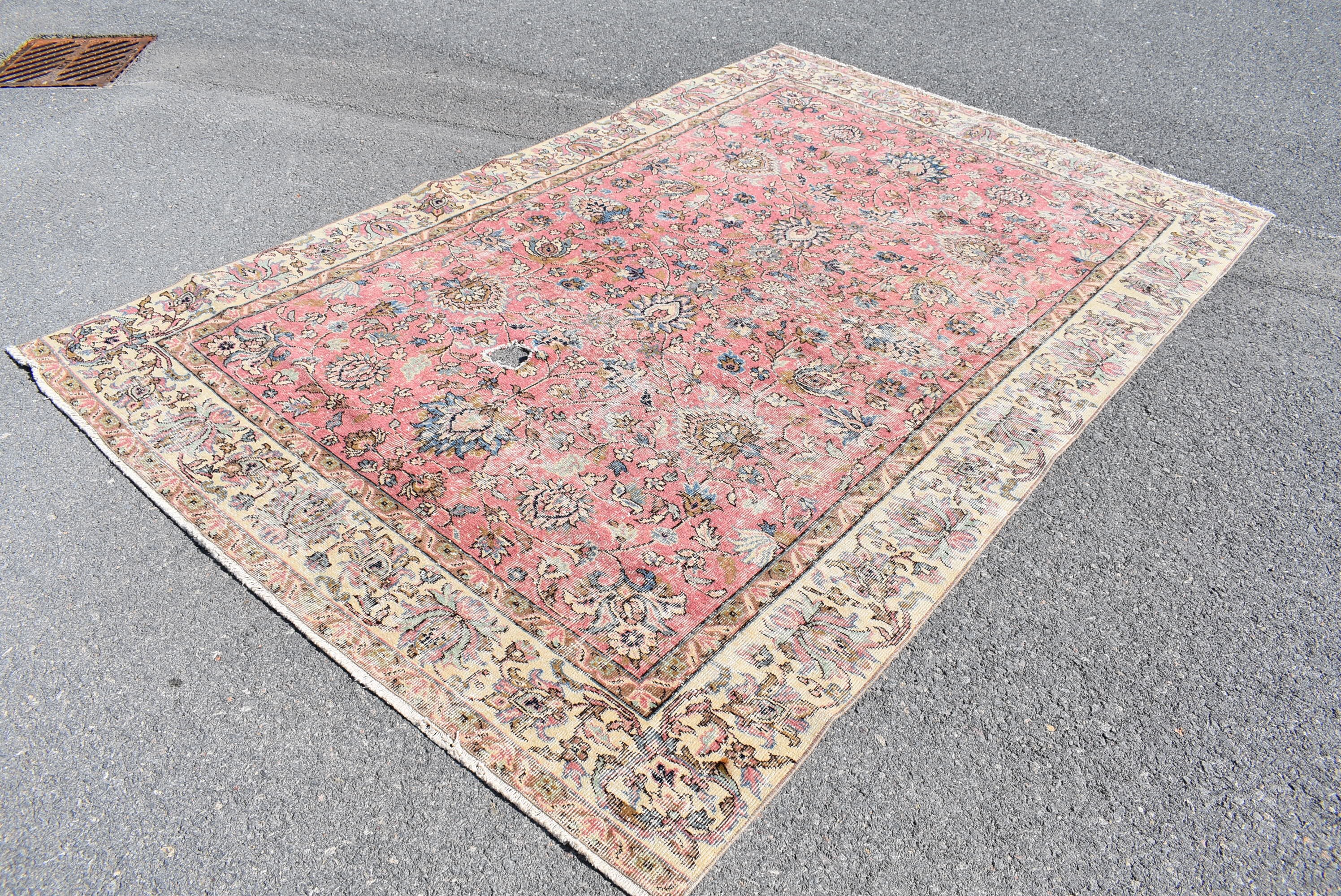 137×123 “Rose quartz”ViNTAGE TURKiSH RUG TurkishRugRose - Etsy