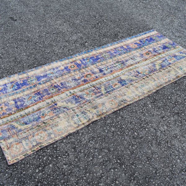 Corridor rug, 2.8 x 7.3 ft  Turkish runner rug, Hallway rug, Nomadic rug, Vintage rug, Tribal rug, Natural wool rug RRA2384