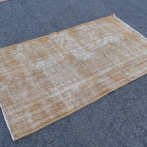 Turkish rug, Vintage rug, Decorative rug, Area rug, Oriental rug, Oushak rug 3.9 x 6.9 Ft Home decor, Bedroom rug, Natural wool rug, RRA2559