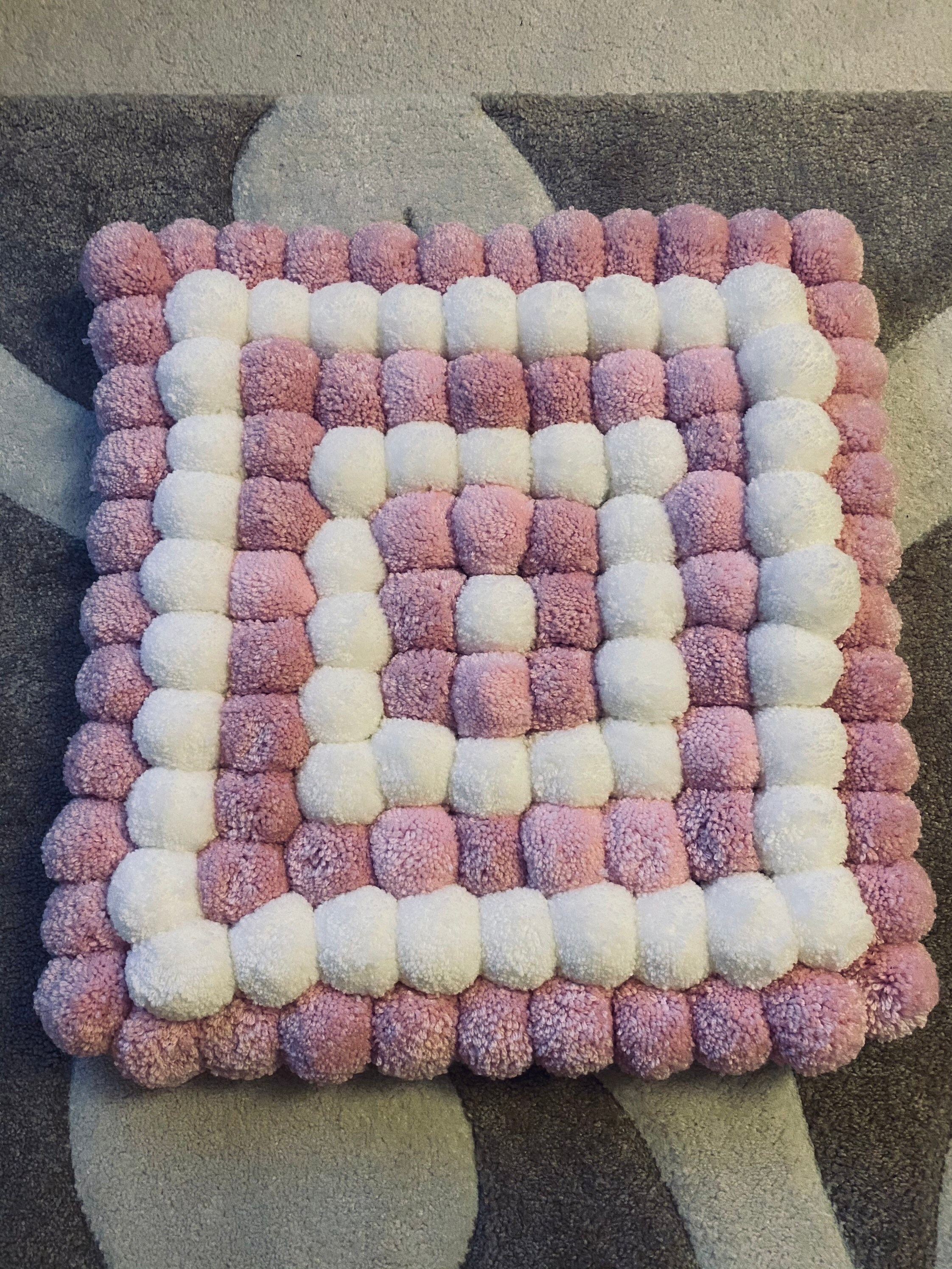 Soft Pom Pom rug Etsy