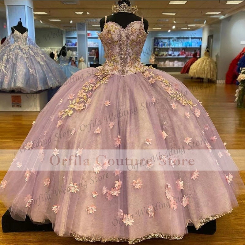 Lilac Ball Gown Quinceanera Dresses 