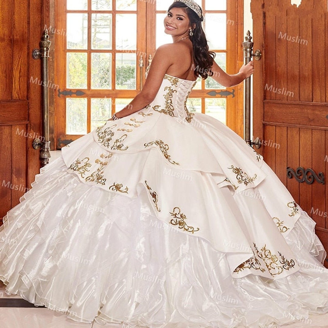 quinceanera dress white