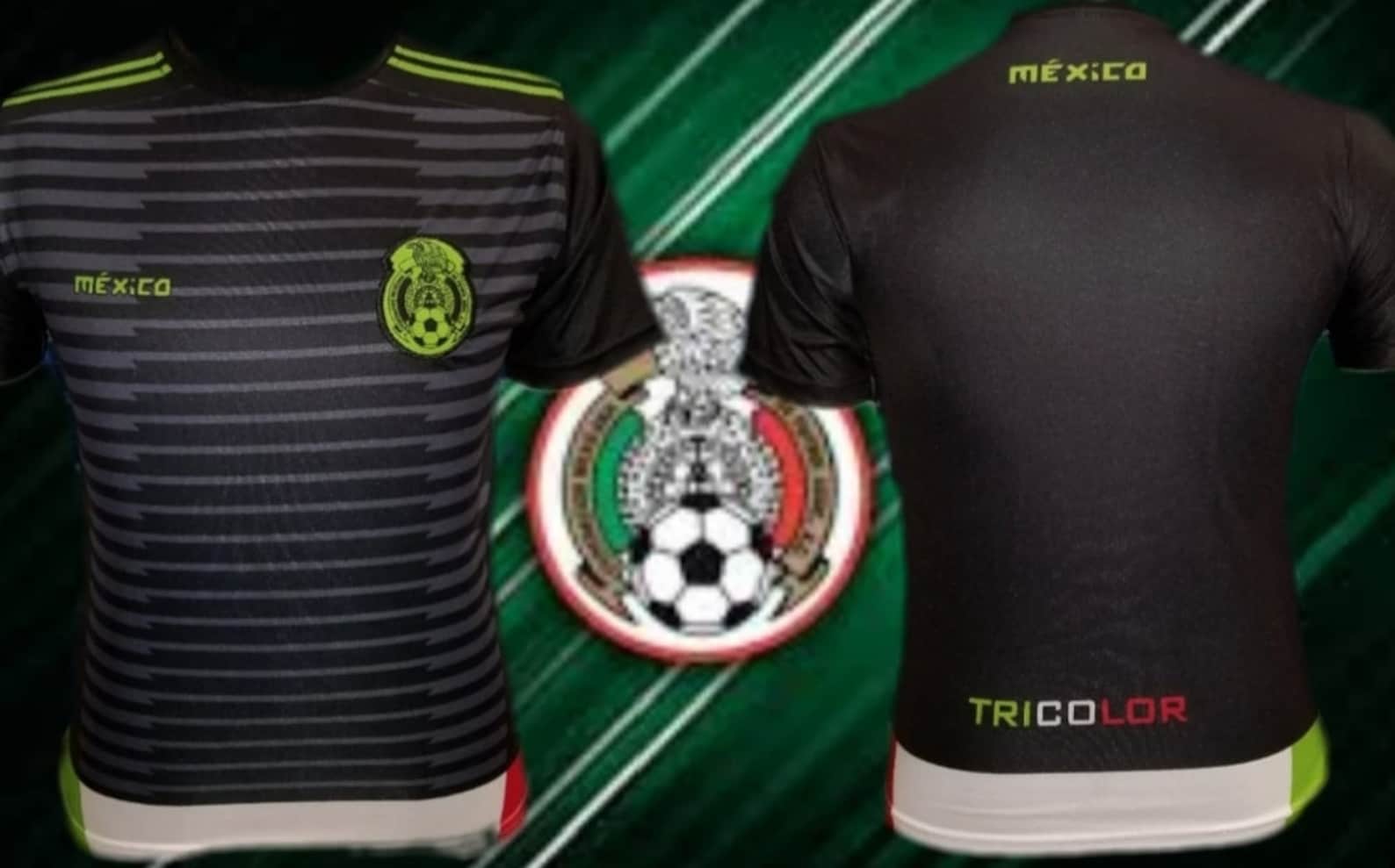 Mexico Black Negra Premium Soccer Jersey | Etsy