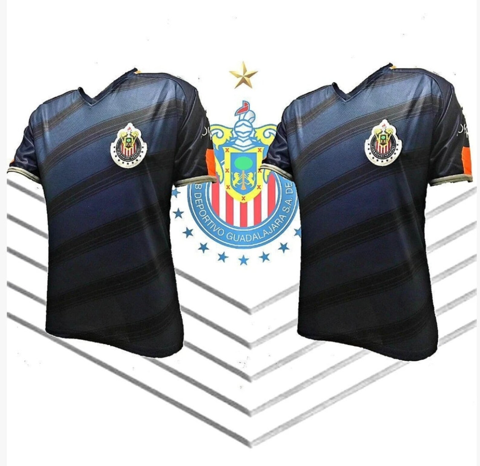 Camiseta Chivas Azul Premium de Fútbol Etsy