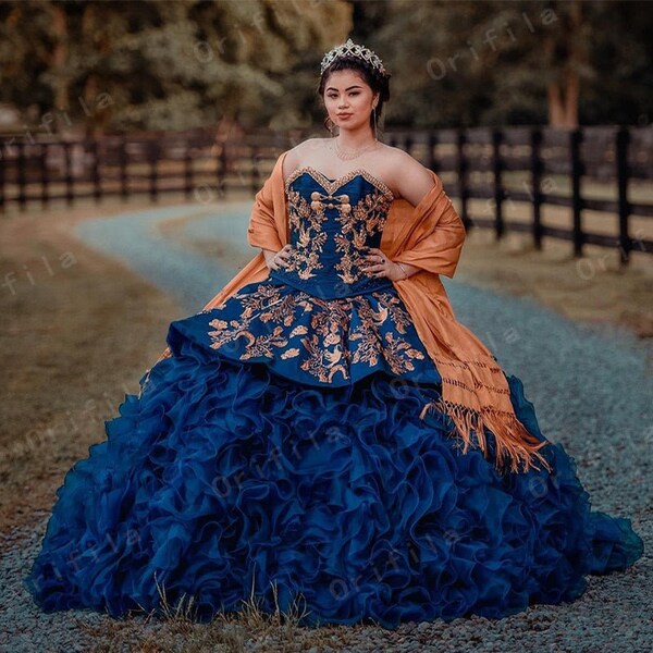 royal blue designer gowns