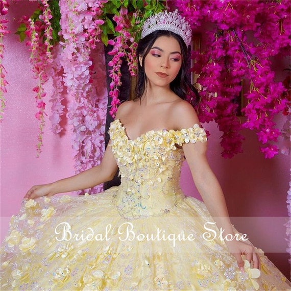 Quinceanera dresses hotsell light yellow