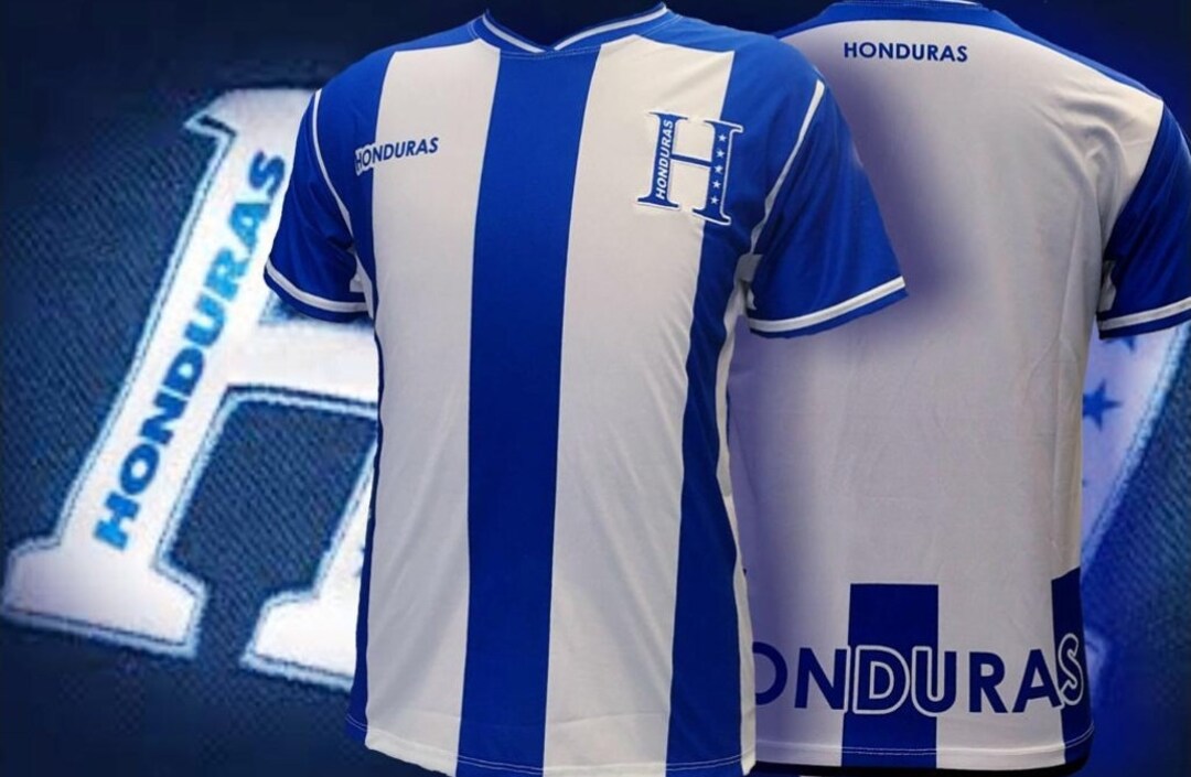 Honduras Blue Azul Premium Jersey Etsy