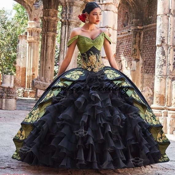 Charro Mexican Style Vestidos De Fiesta Quinceanera Prom - Etsy Canada Charro Mexican Style Vestidos De Fiesta Quinceanera Prom - Etsy Canada