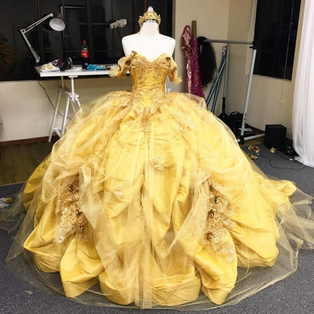 Mexican Charro Yellow Quinceanera Dresses Theme Colorful - Etsy