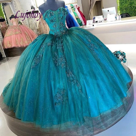 Green Masquerade Ball Gowns