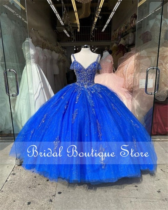 royal blue sweet 16 dresses