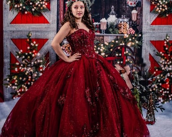 red dress for sweet 15