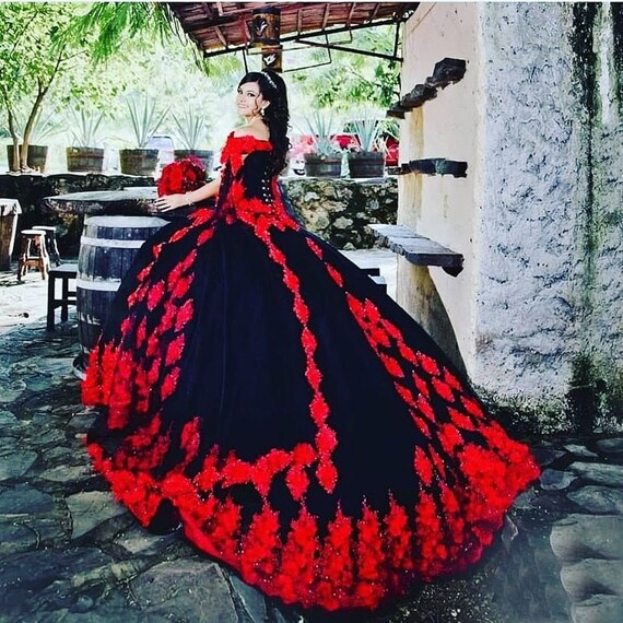 Red Ball Gown Quinceanera Dresses | 15 Red Quinceanera Dresses Corset - Red  Ruffles - Aliexpress