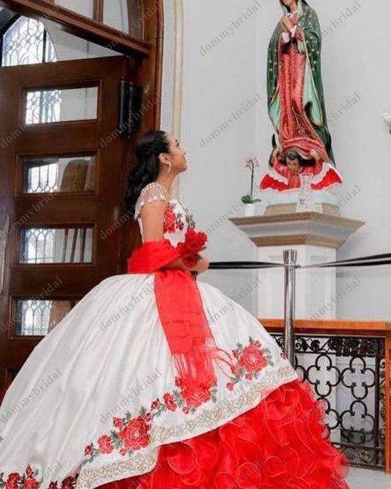 Hermoso Vestido Rojo y Blanco De 15 Anos Mexicano 2022 - Etsy España Hermoso Vestido Rojo y Blanco De 15 Anos Mexicano 2022 - Etsy España