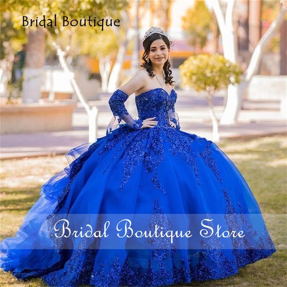 royal blue quince dress