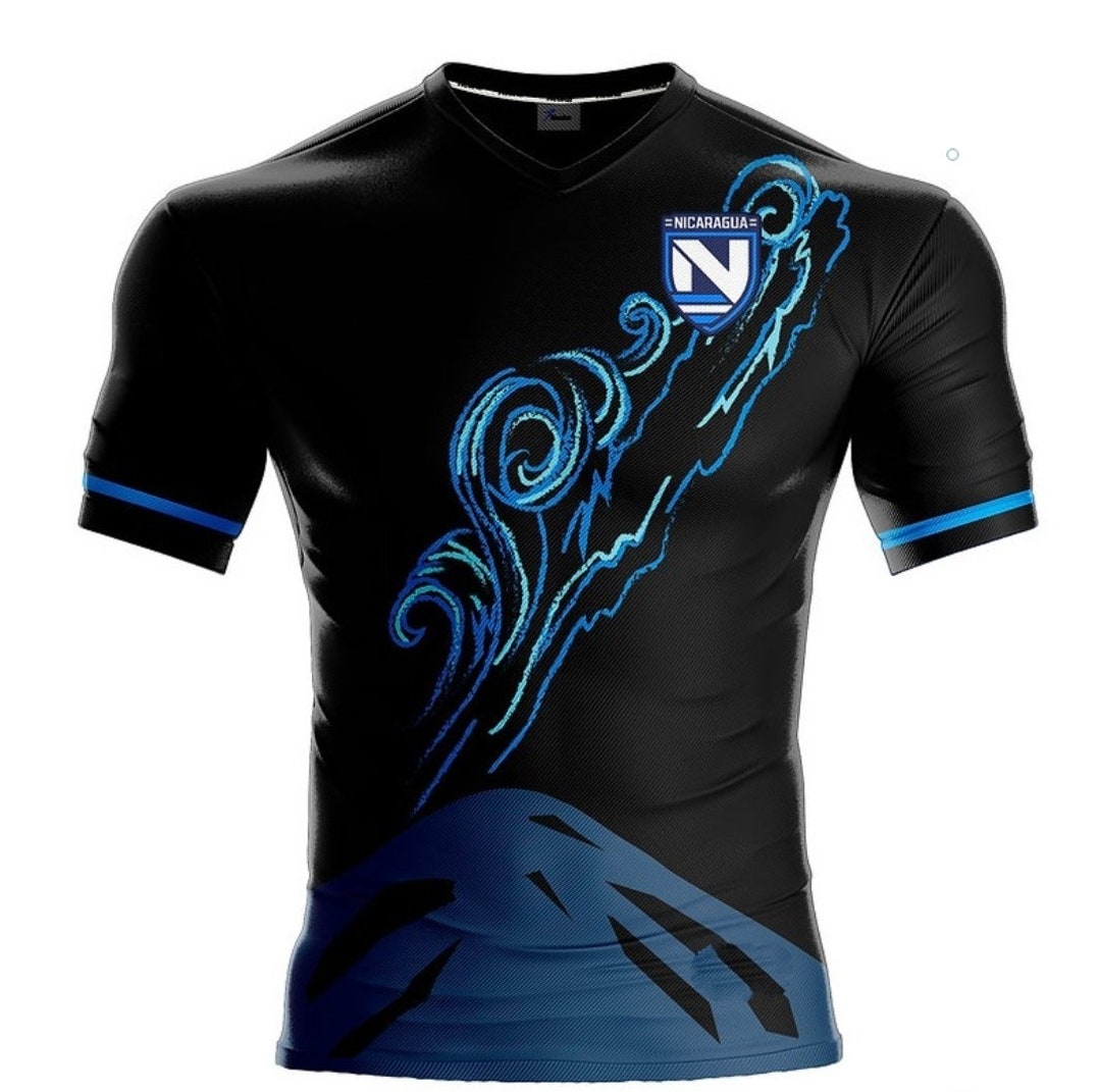 New Nicaragua Black Premium Soccer Jersey 2023 Etsy