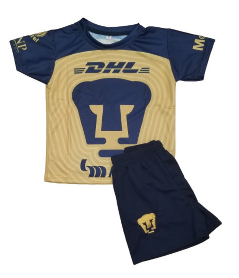 New Kids Pumas Gold Oro Premium Kids Soccer Uniform 2023 Etsy