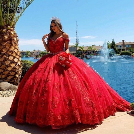 Charro Vestidos De XV Años Vestidos Rojos de Quinceañera - Etsy México Charro Vestidos De XV Años Vestidos Rojos de Quinceañera - Etsy México