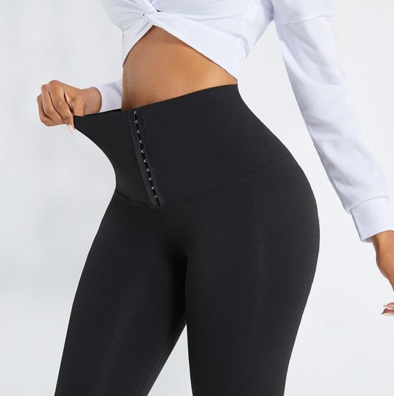 Women's High Waisted Tummy Control Black Yoga Leggings -  Canada