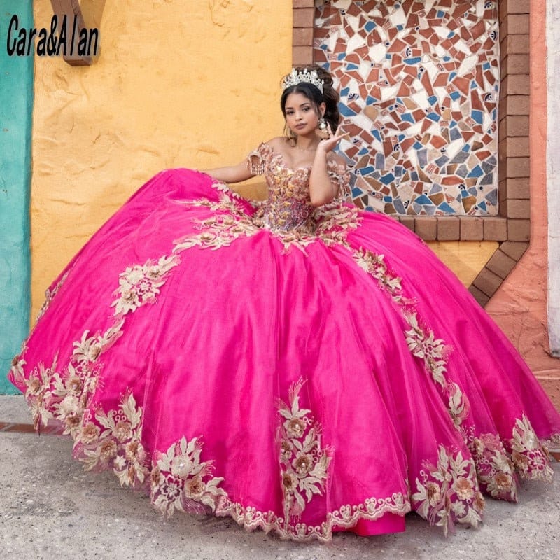 Fuchsia clearance quinceanera dresses