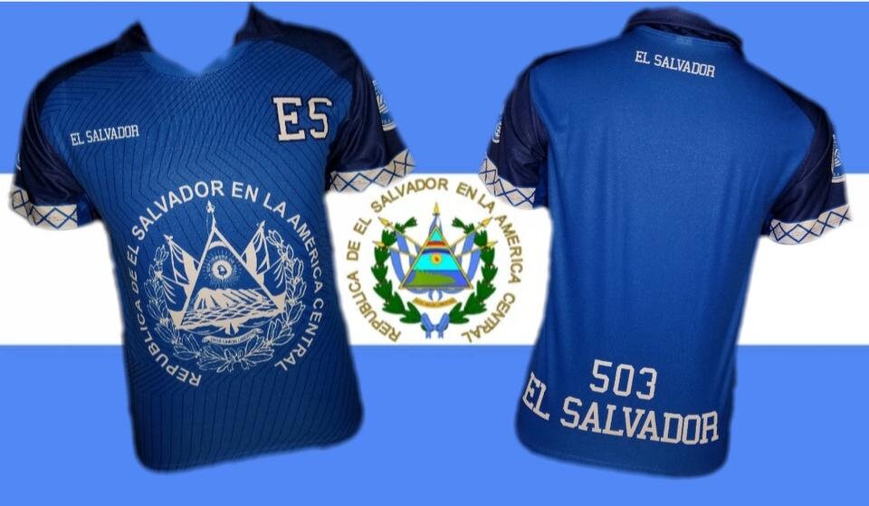 El Salvador Blue Azul Premium Soccer Jersey 2022 Etsy