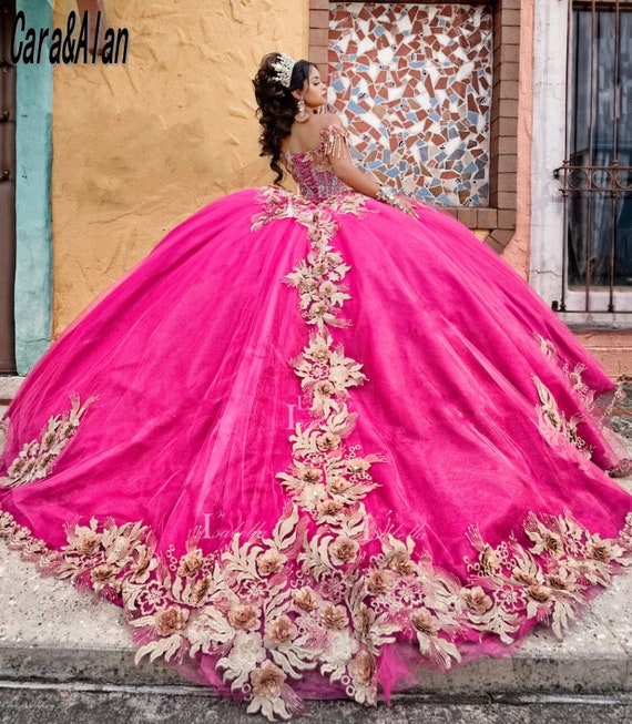 Mexican Pink Pastel Pink Quinceanera Dresses With 3D Floral Beading  Applique 2023 Collection From Zaomeng321, $267.22